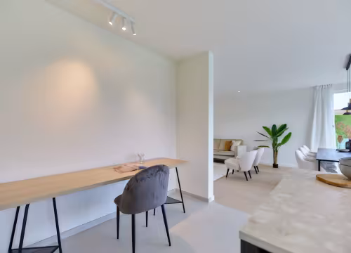 Interieur bureau - Moderne nieuwbouwwoning Hectaar in Gits